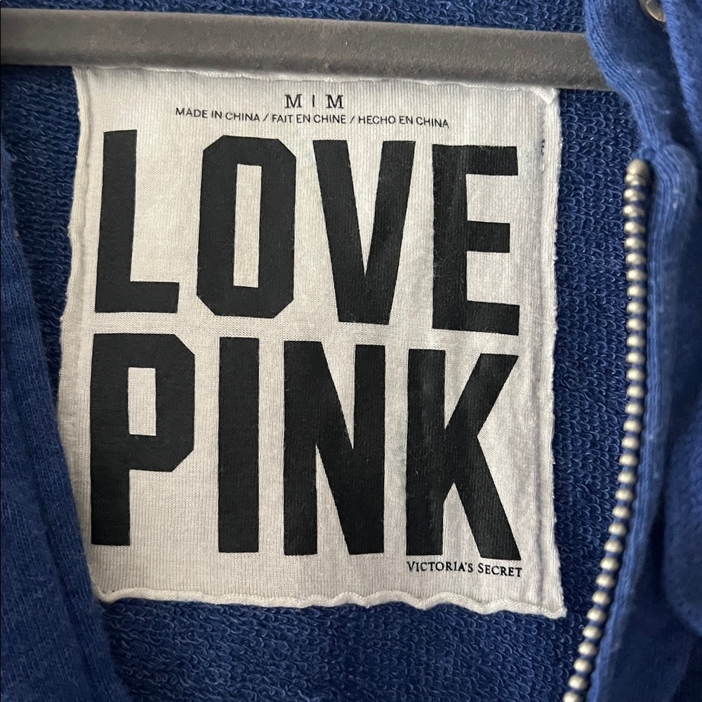 Victoria's Secret Blue Love Pink Jacket - Picture 2 of 3